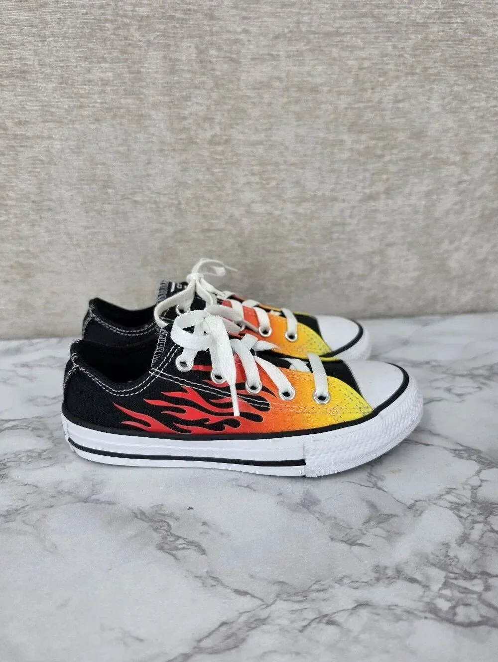 Converse Chuck Taylor All Star Low Archive Flames Kids Toddler Size 12 366197F